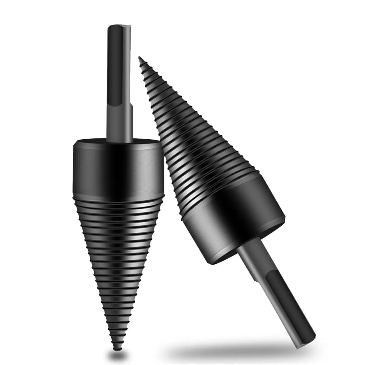 Kindling Splitter Drill Bit - 32mm Square Hex Shank - For Hand Drill Firewood - Image 2