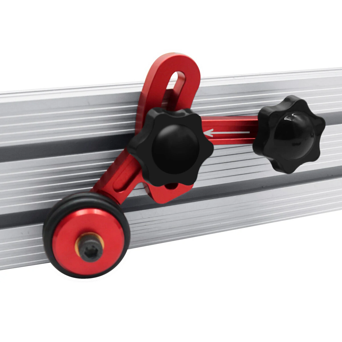 Woodworking Anti-Rebound Safety Feeder | 1 Pair Aluminum Feather Loc Board Guides - Image 5