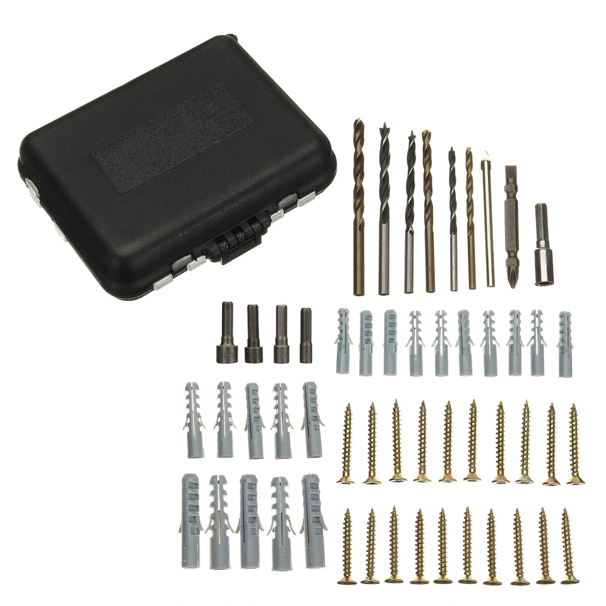 53pcs Electric Screwdriver Accessories Kit - Alloy Steel Drill Bits & Sockets - Image 2