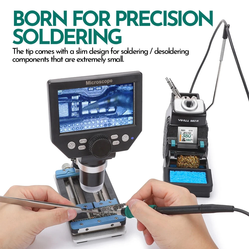 YIHUA 982-III Soldering Station | 90-450°C LCD Display | Adjustable Temp Control - Image 3