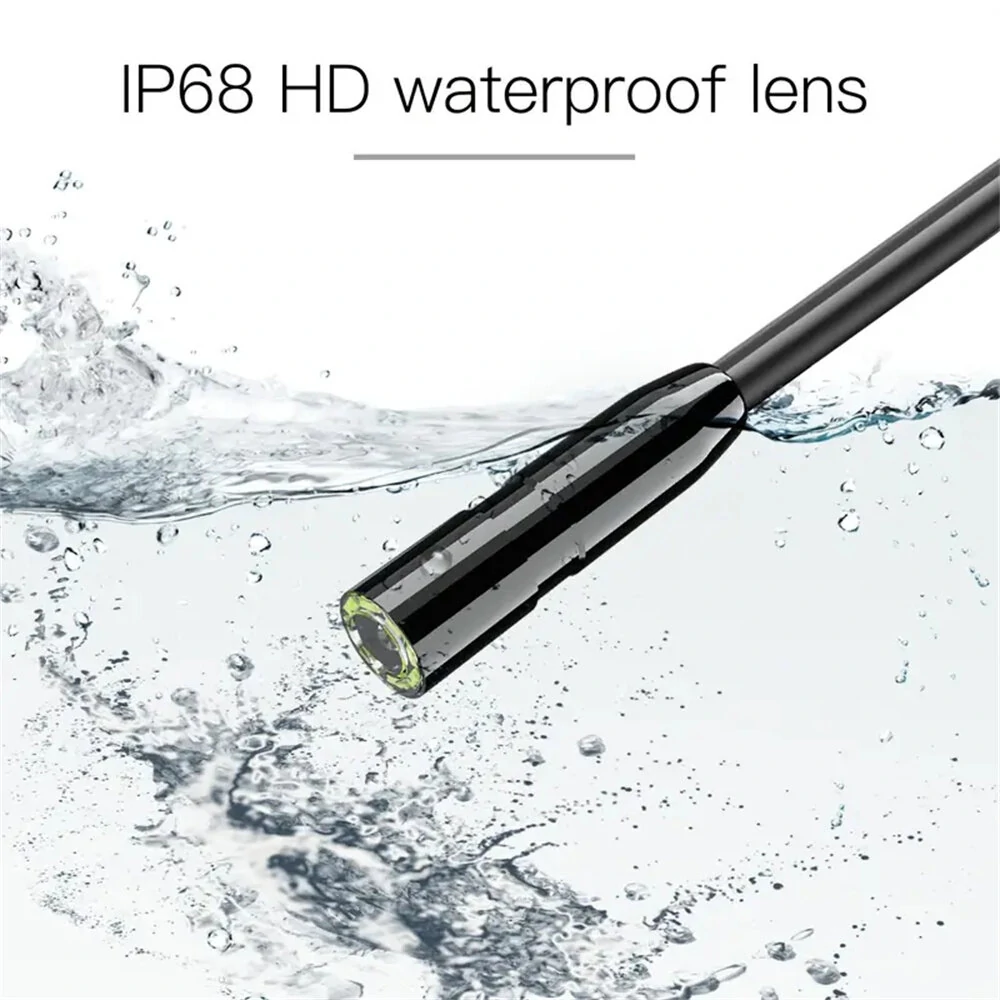 Inspection Camera with Light - 2.8 IPS Screen Borescope | 1080p Waterproof Flexible Probe for Pipe & Automotive - Image 4