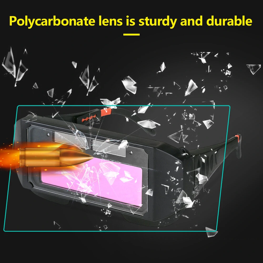 Auto Darkening Welding Glasses - Automatic Dimming Anti-Eyes Shield Goggle for Masks - Image 4