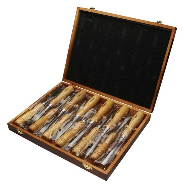 JET Carving Chisels Kit - 12pc Set, Wood Carving Tools, Precision Woodworking Chisels - Image 2