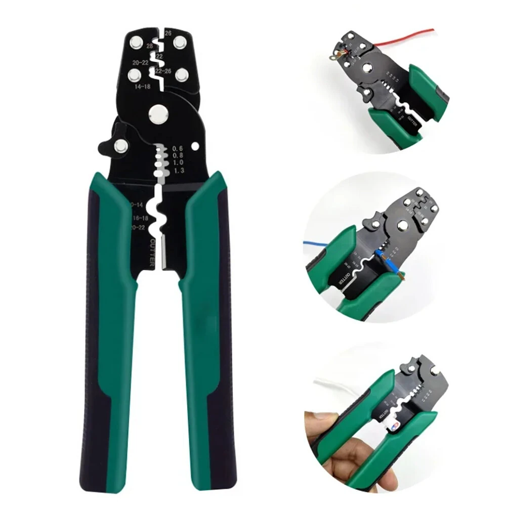 Mini Electric Terminal Crimping Pliers - Wire Stripping & Cutting Hand Tool - Image 2