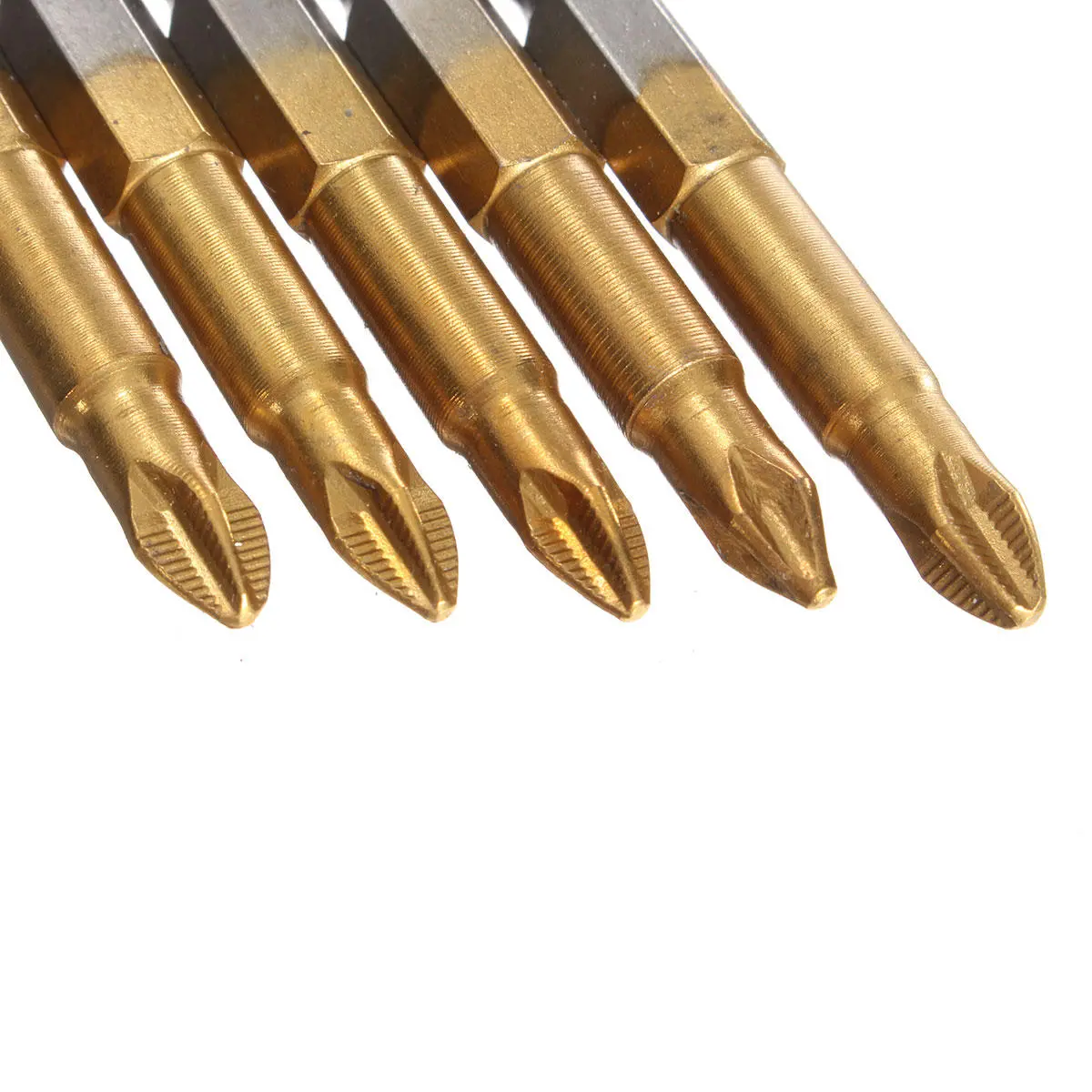 Titanium Coated PH2 Screwdriver Bit Set - 10pcs 50mm 1/4 Inch Hex Magnetic - Image 5