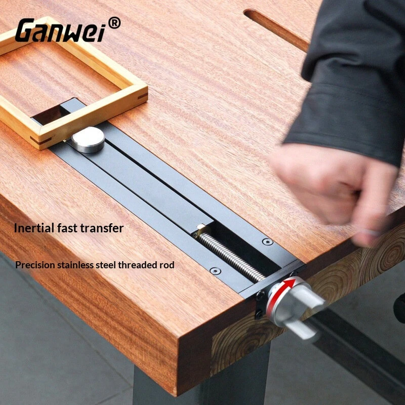 GANWEI Woodworking Bench Tail Vise - CNC Aluminum Alloy Clamp | Φ20mm Hole, 0-110mm Travel - Image 5