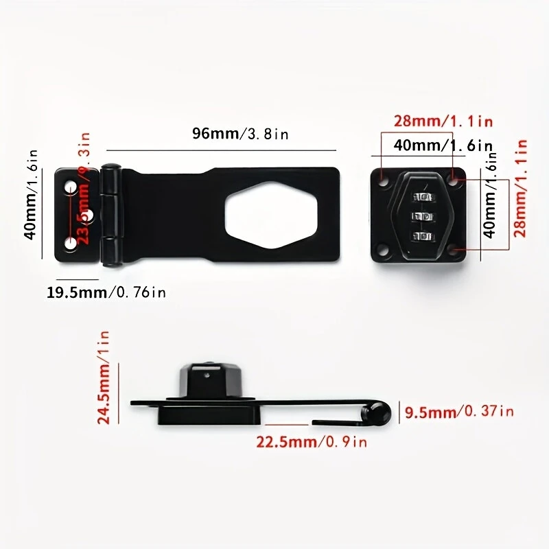 Combination Lock - Mechanical Zinc Alloy 1000 Keyless Entry | Rust-Resistant - Image 2