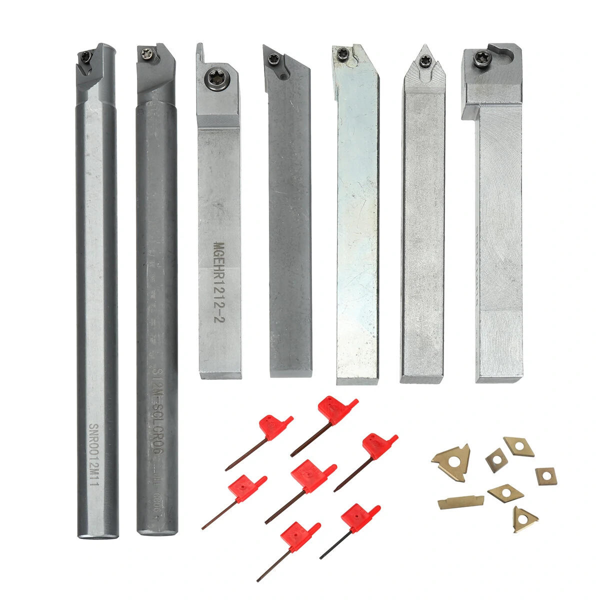 Wood Lathe Tool Set - 12mm Shank Indexable Carbide Insert for Turning & Boring - Image 2