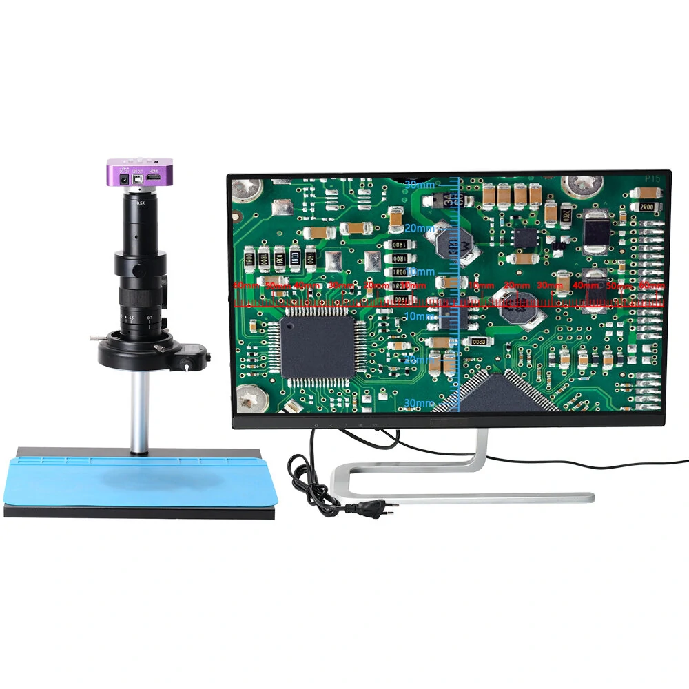 4K 51MP Digital Microscope Camera | 180X Zoom HDMI USB | For PCB Phone Repair - Image 2