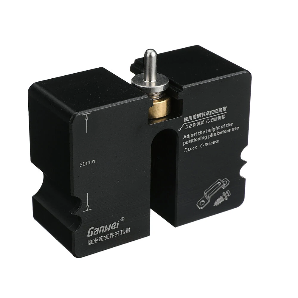 GANWEI Pocket Hole Jig with 4mm Bits - Invisible Connector Tool for Woodworking - Image 5