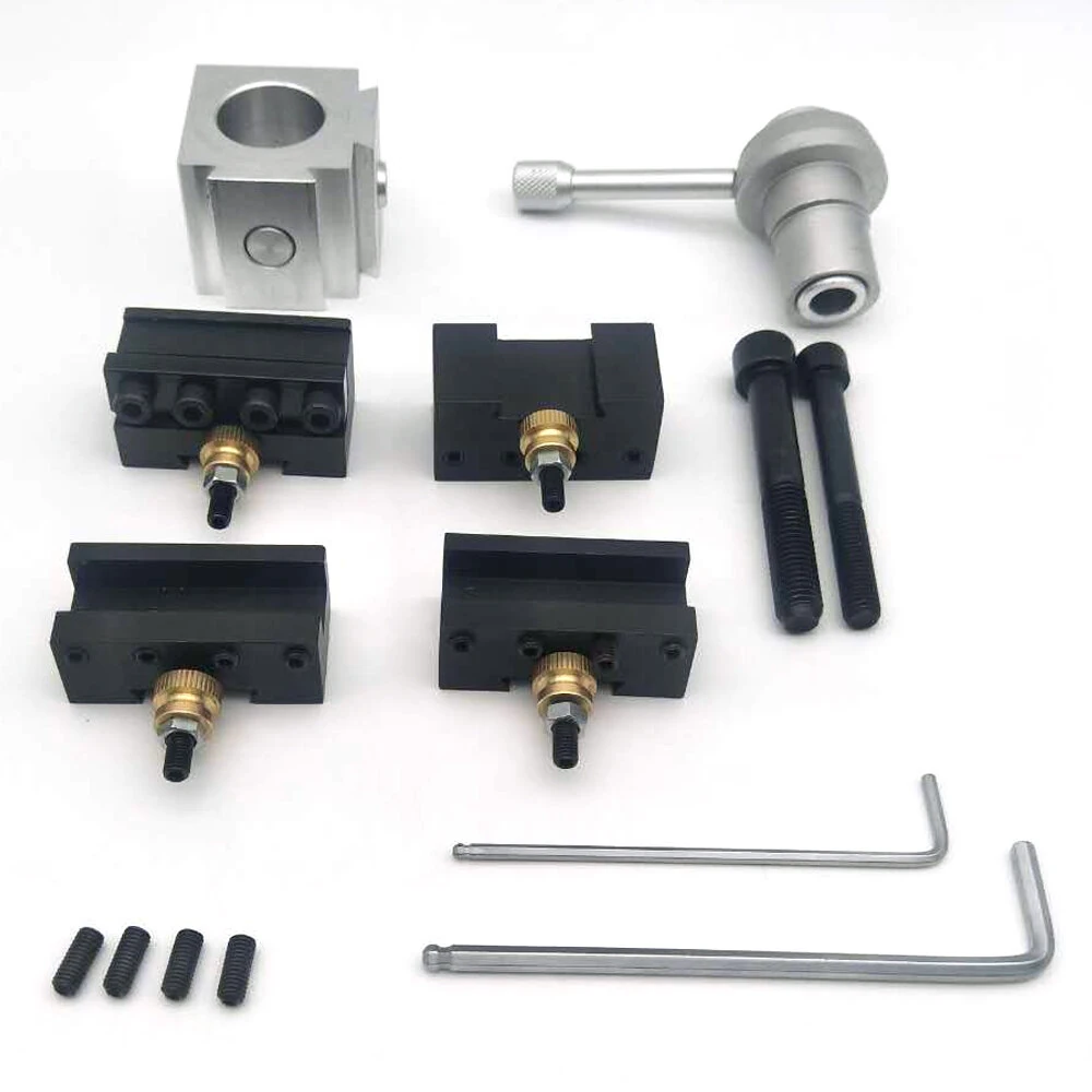 Mini Lathe Quick Change Tool Post Set - AXA Tool Holder for Woodworking & Turning - Image 2