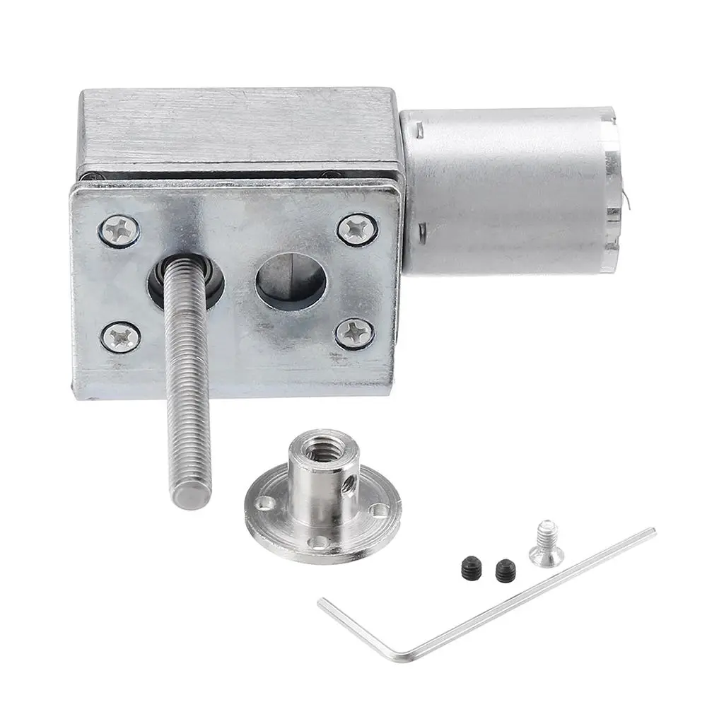 CHIHAI 24V 75RPM High Torque Turbo Worm Gear Motor | with Bracket & Coupler - Image 2