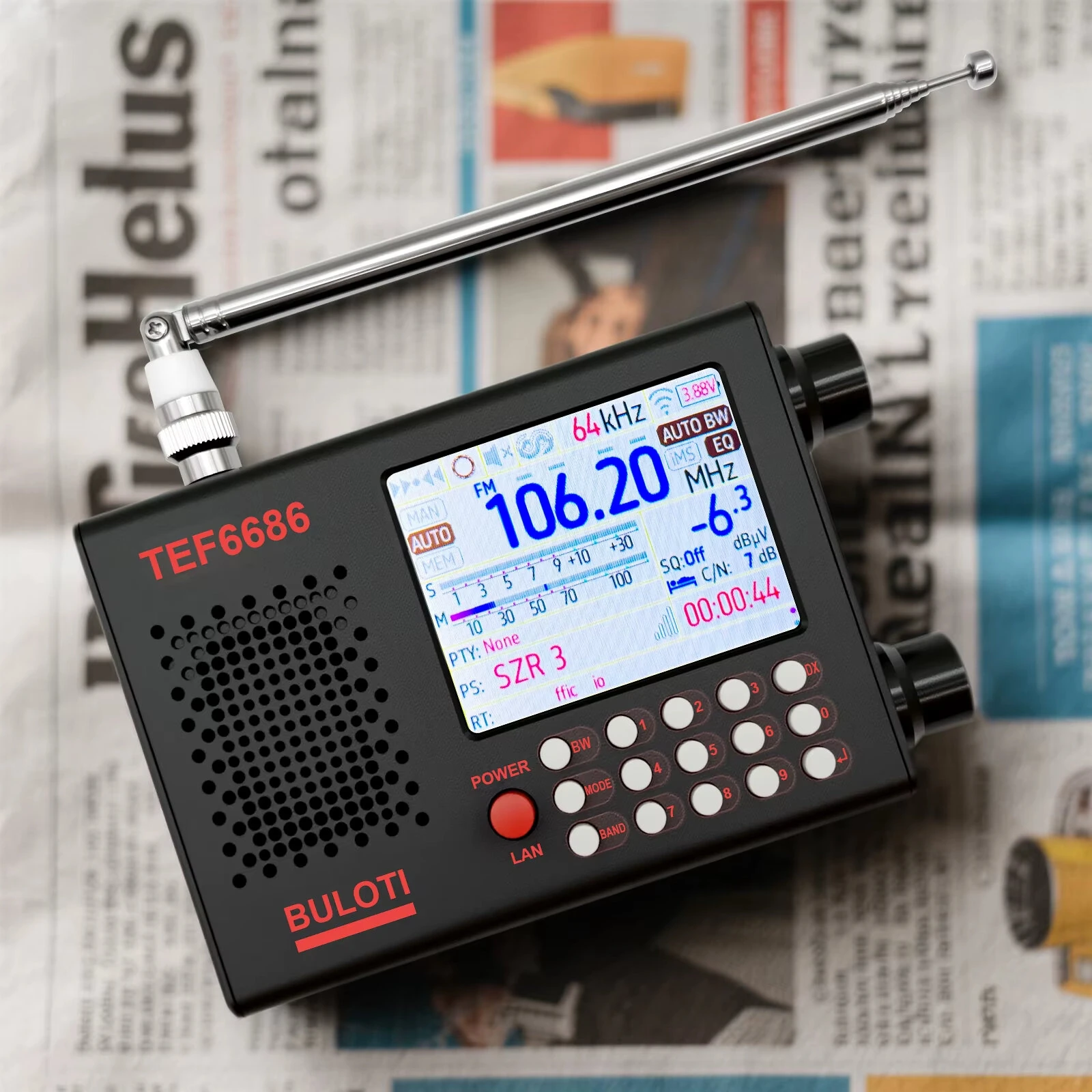 TEF6686 Full Band Radio DSP Receiver - FM AM Shortwave - 2.8 Inch LCD RDS - Image 2