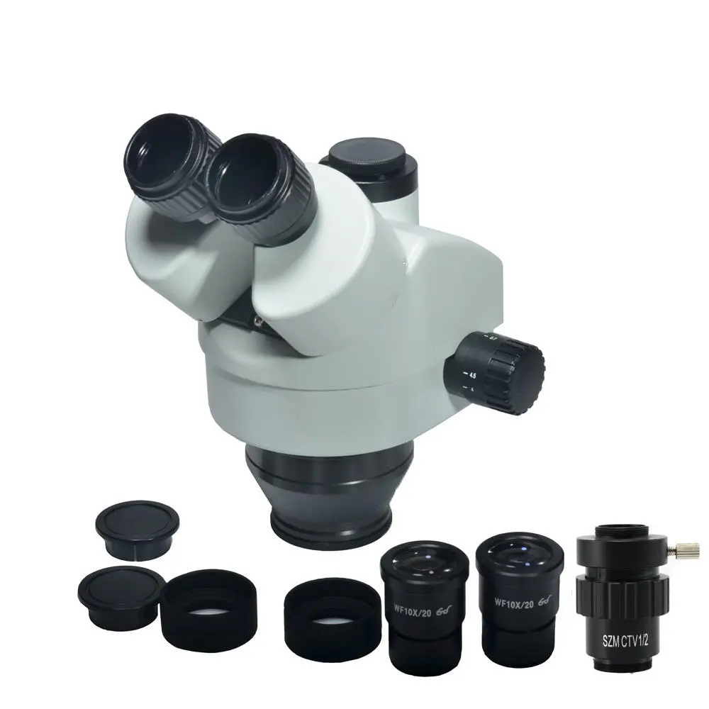 AmScope 3.5X-90X Zoom Trinocular Stereo Microscope | 41MP Camera | PCB Repair - Image 3