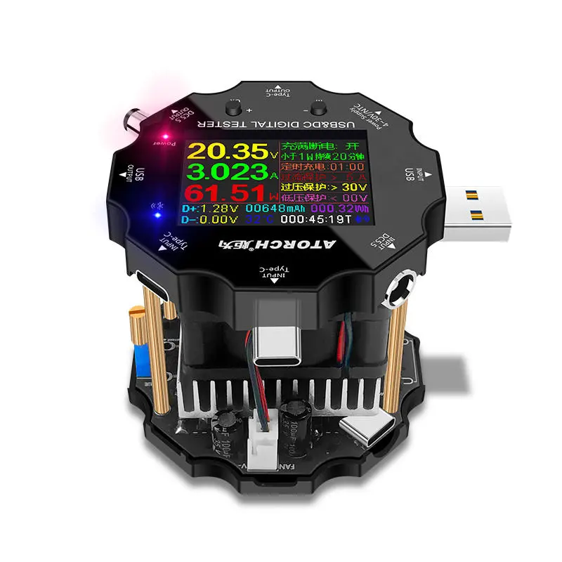 UB18L Battery Tester - 18650 Capacity Monitor | USB Discharge Charge Meter - Image 4