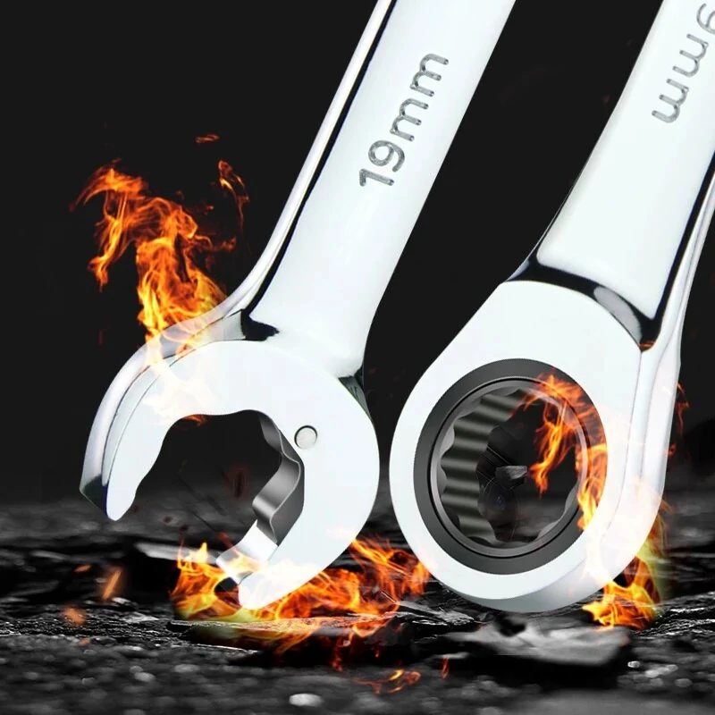LAOA Double Ratchet Combination Wrench | 8-18mm Sizes | Torx Auto Repair Tool - Image 5
