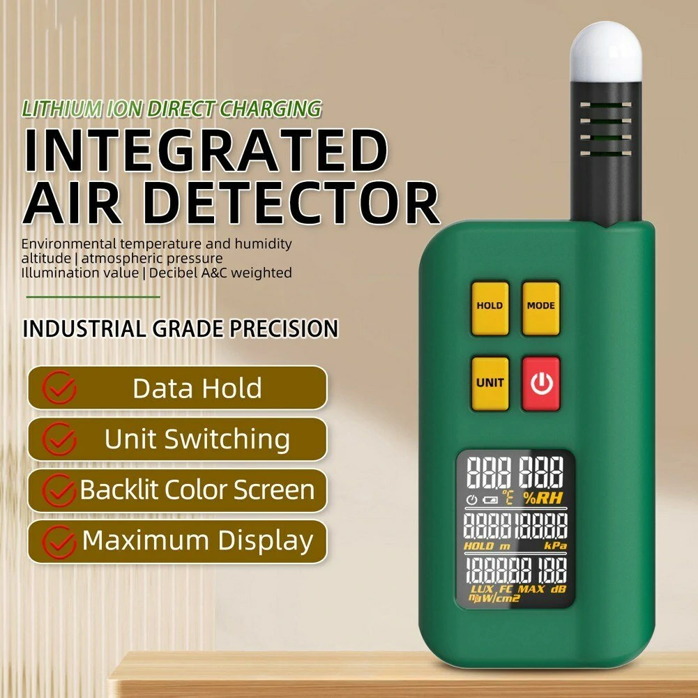 BSIDE GX1 4-in-1 Tester - Ambient Temperature, Humidity, Light & Noise Meter - Image 2