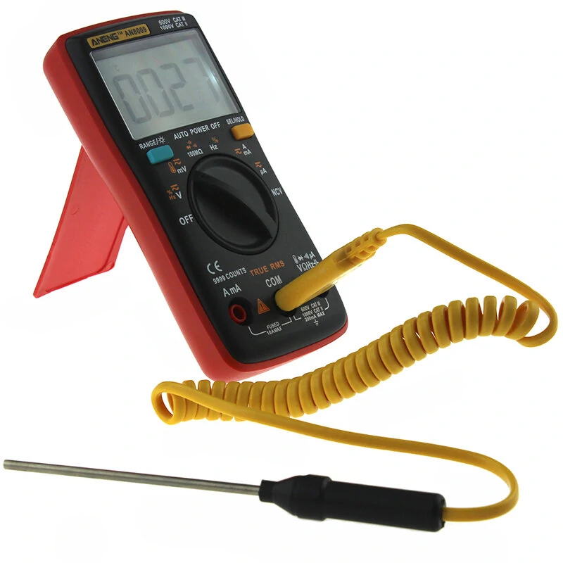 ANENG AN8009 True RMS Digital Multimeter - 9999 Counts NCV AC DC Voltage Tester - Image 3