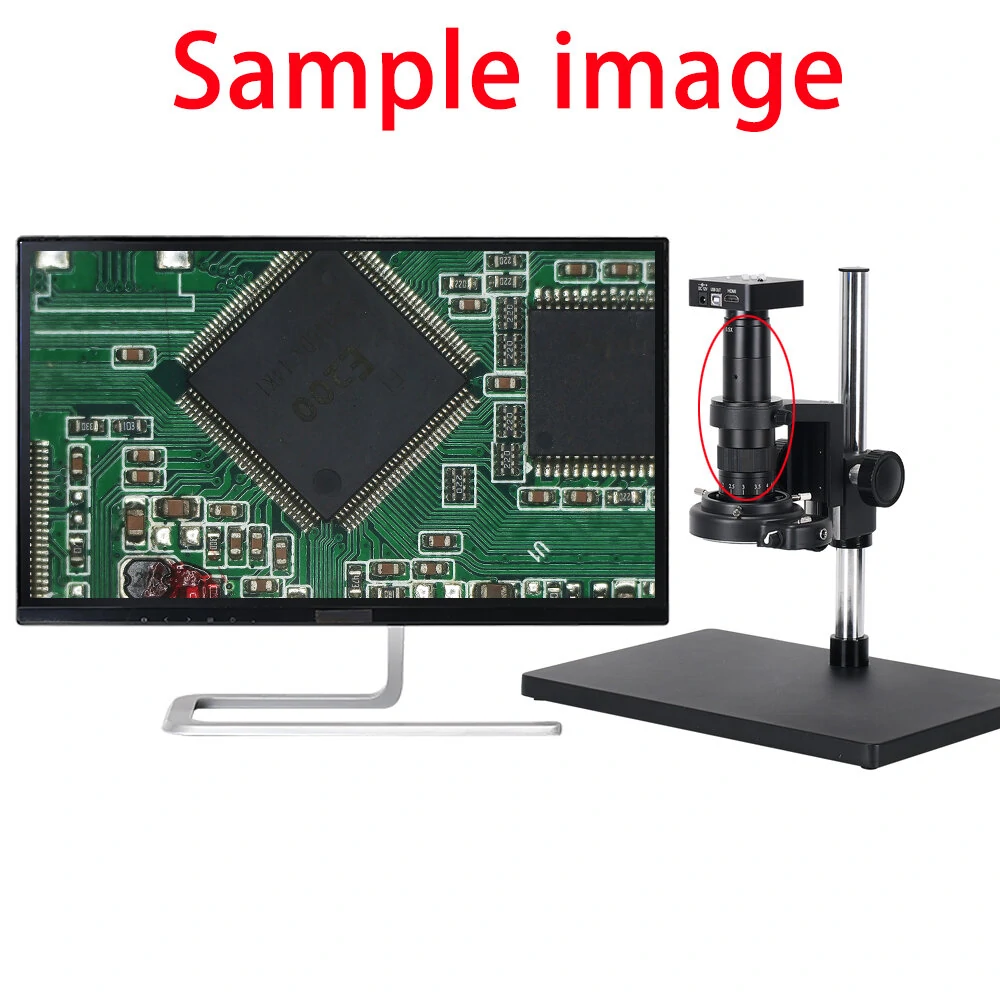 130X-300X Industrial Zoom Microscope Camera | CS/C-Mount Lens | HDMI Compatible - Image 5