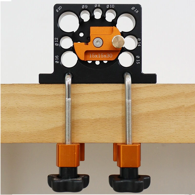ENJOYWOOD Adjustable Dowel Jig | 8-20mm Carbide Inserts | Compact & Lightweight - Image 2