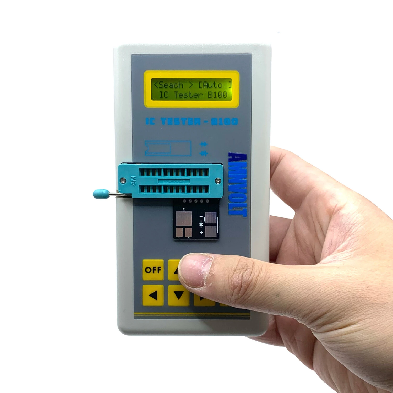 B100 IC Transistor Capacitor Tester | Auto Mode 1300 Chip Models | 5V/3.3V - Image 3