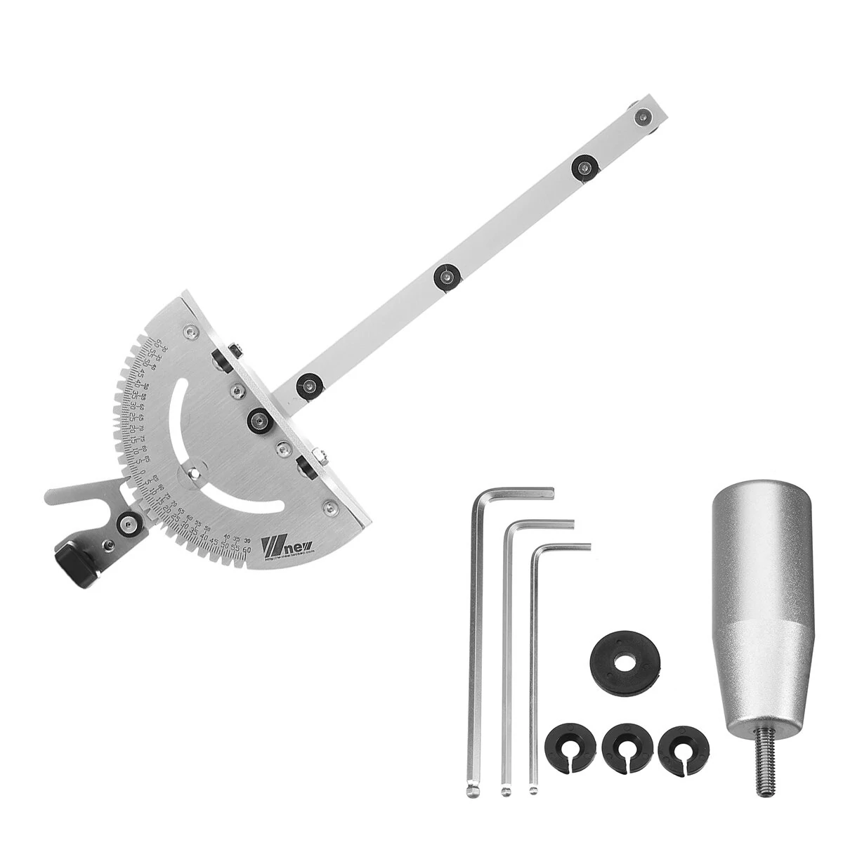 Drillpro 450mm Miter Gauge | 0-90 Degree Angle Ruler for Table Saw & Router - Image 3