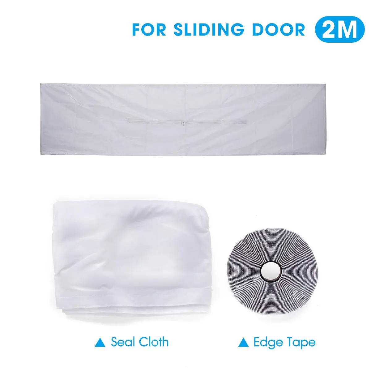 Window Sliding Door Seal Cloth with Adhesive Tape | Air Lock for Portable AC - Image 2