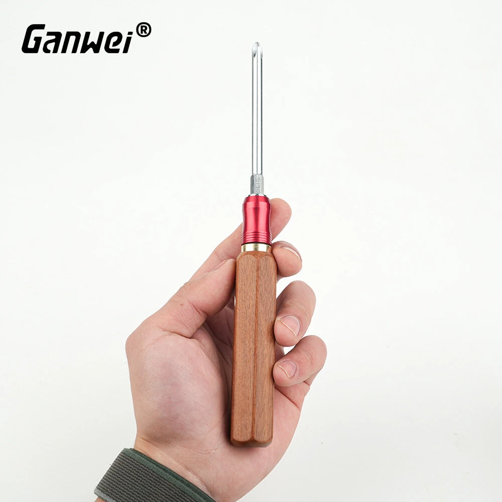 Woodworking Router Table Plate - Wood Handle Screwdriver Set with Brass Collet - Image 2