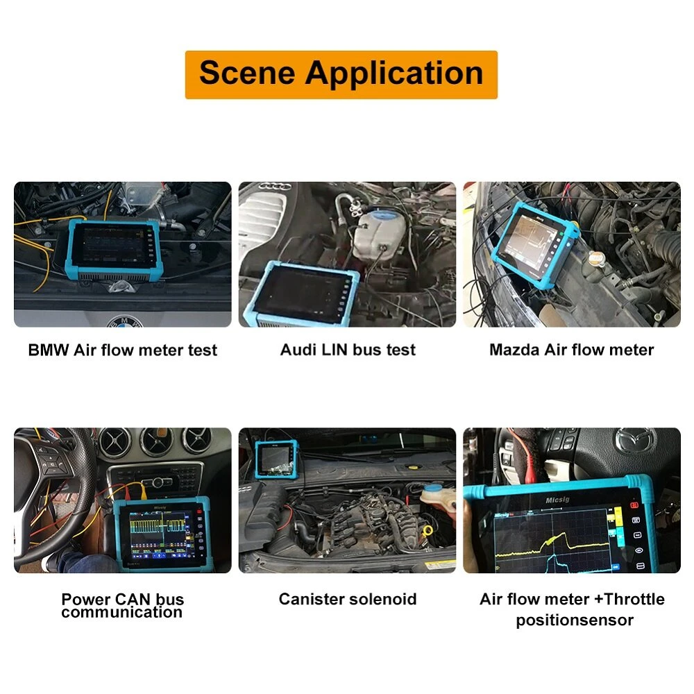Micsig ATO1104 100MHz 4CH Tablet Oscilloscope | Handheld Automotive Scopemeter - Image 5