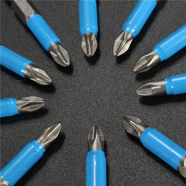 10pcs 50mm PH2 Screwdriver Bit Set - Anti Slip & Magnetic for Electric Screwdrivers - Image 2