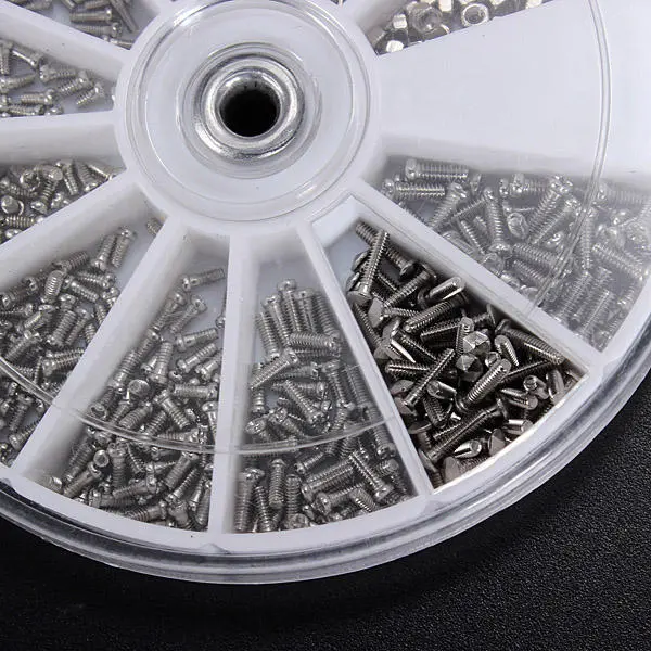 6000Pcs Small Stainless Steel Screw Electronics Assortment Kit - 10 Set 12 Kinds - Image 3