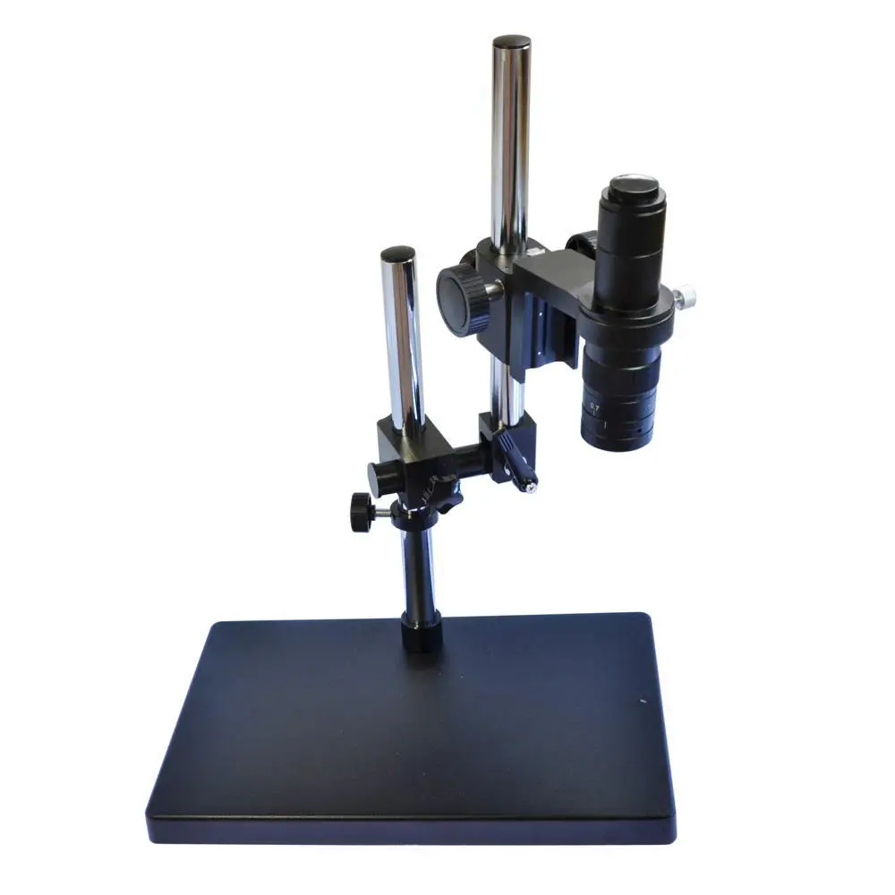 HAYEAR Dual-Arm Boom Stand | 50mm Ring Holder | Heavy Duty Metal Table Stand for Microscopes - Image 5