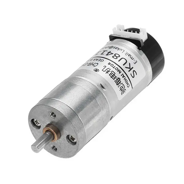 CHIHAI MOTOR DC12V 350RPM Encoder Gear Motor with Protective Cover - Image 3