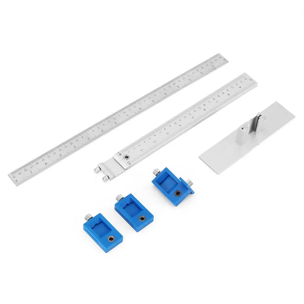 Drillpro Aluminum Cabinet Hardware Jig - Inch/mm Guide for Handles & Knobs - Image 4