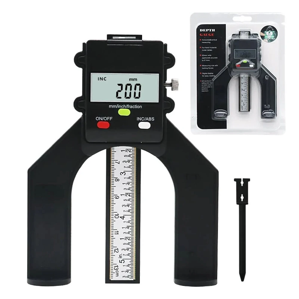 ETOPOO Digital Depth Gauge - 0.01mm Resolution, 80mm Range | High-Precision LCD Tool for Woodworking & Saw Blades - Image 3