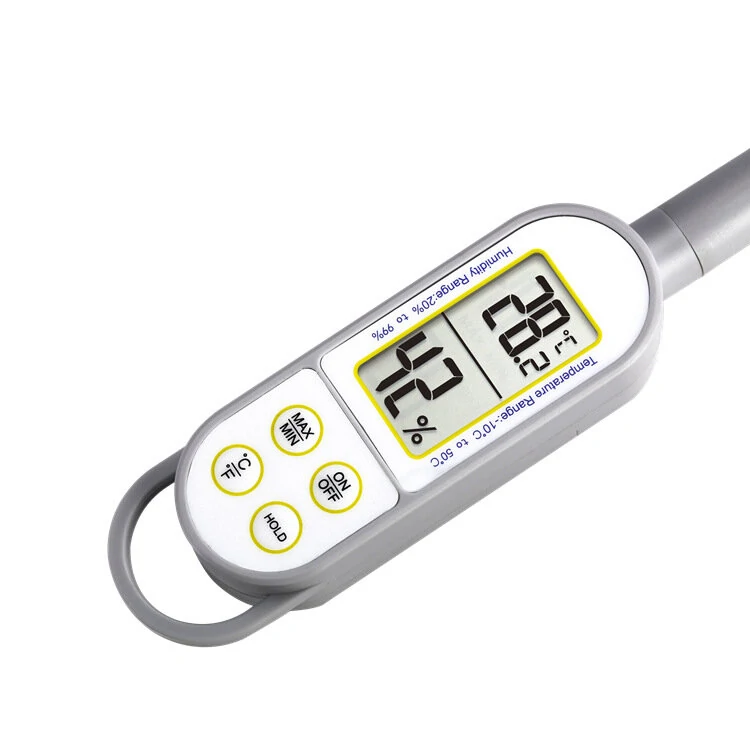 -10°F to +50°F | 20-99% RH Handheld Digital Thermometer Hygrometer for Indoor Greenhouse - Image 2