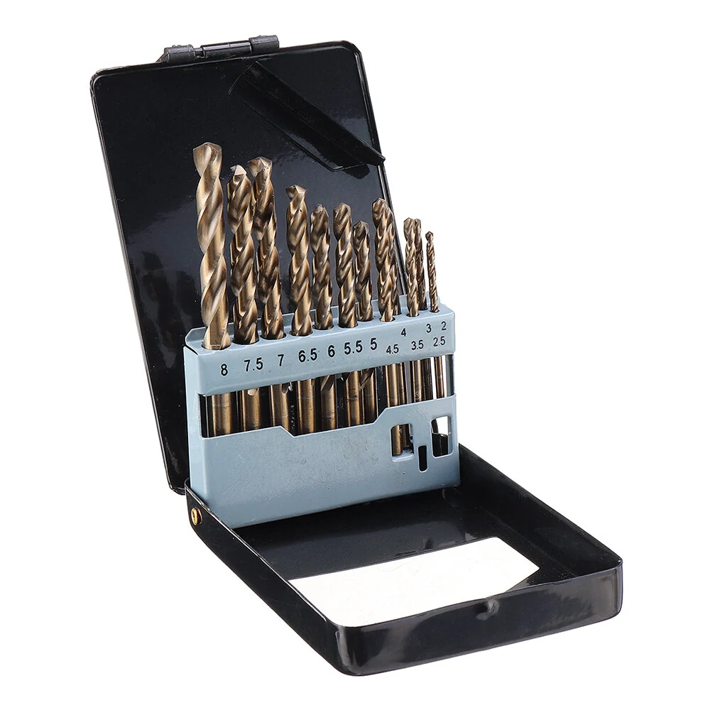 Drillpro 13Pcs M35 Cobalt Drill Bit Set 2-8mm | HSS-Co for Stainless Steel & Metal - Image 2