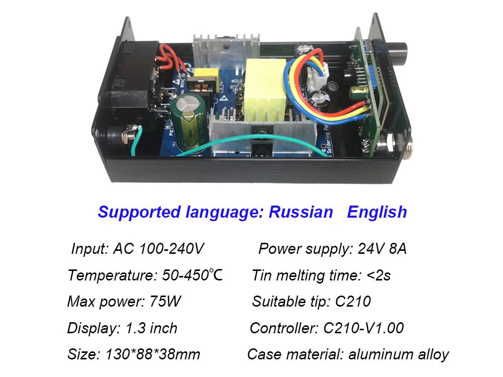 KSGER C210 Soldering Station | 1s Rapid Heating | Auto-Sleep | 1.3 OLED - Image 4