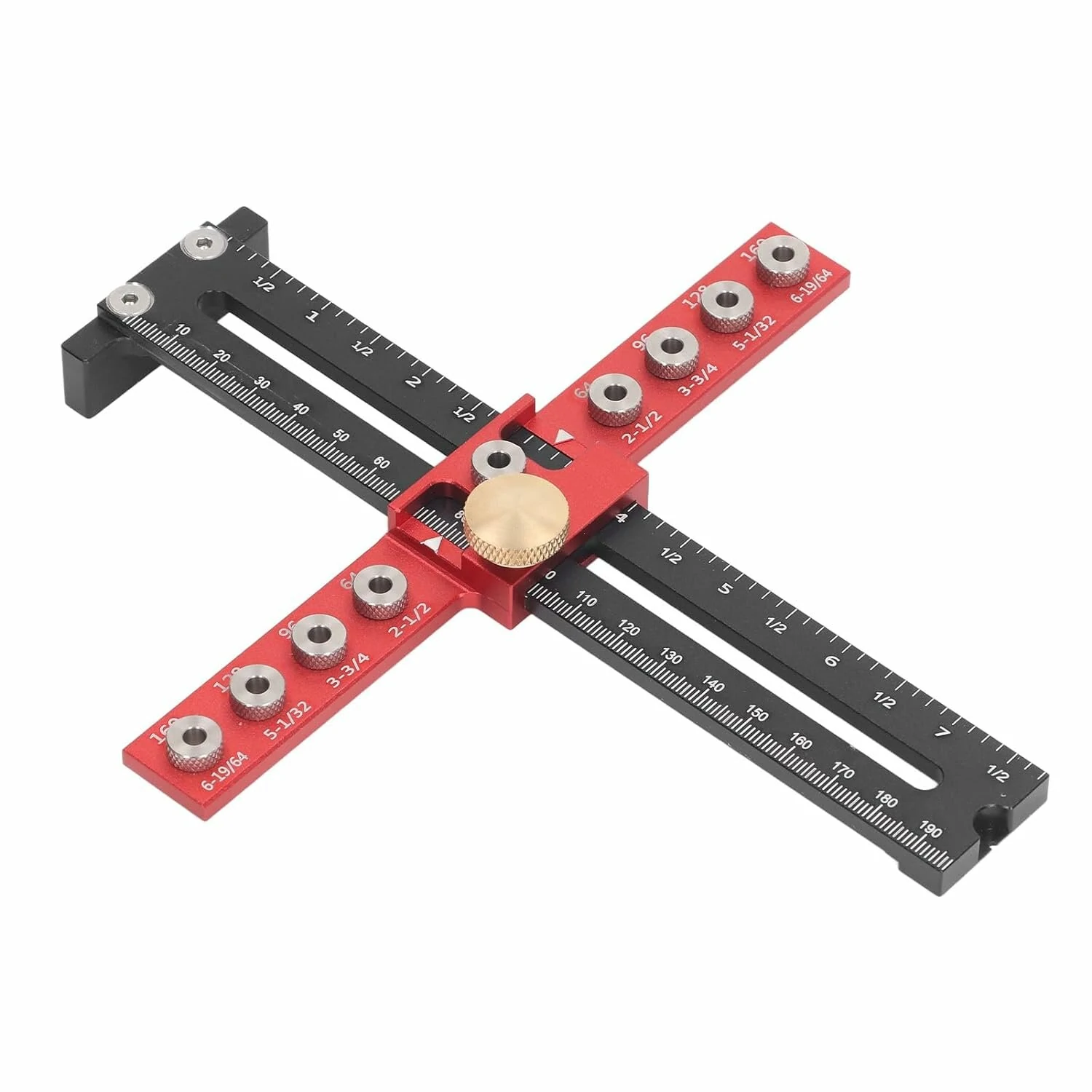Professional Handle Punch Locator - Adjustable Distance & Precise Scale for Door Handle Installation - Image 3
