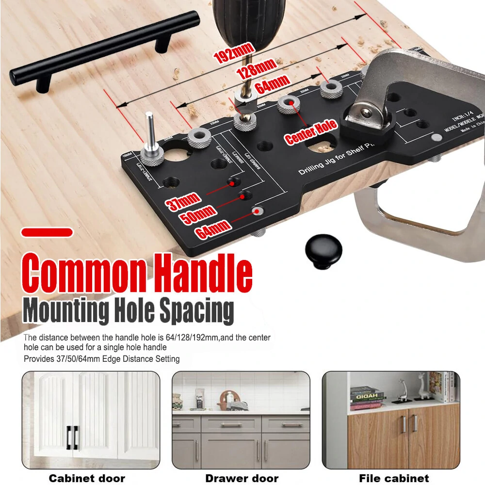 Kreg Pocket Hole Jig - Adjustable Aluminum Drill Guide with 2 Drill Bits - Image 4