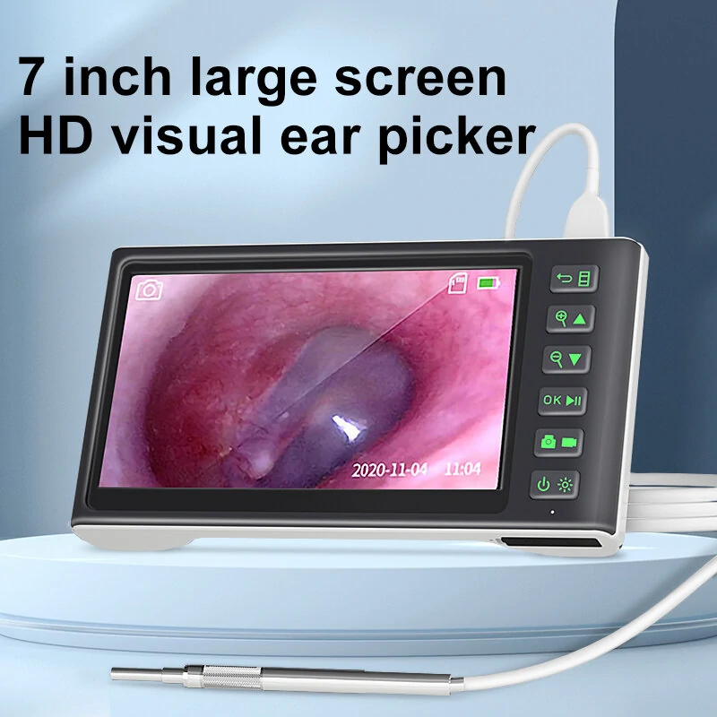 Smart Visual Ear Picker - 7.0 HD Display & 200W Camera | IP67 Waterproof, 3000mAh Battery, 3.9mm Lens - Image 3