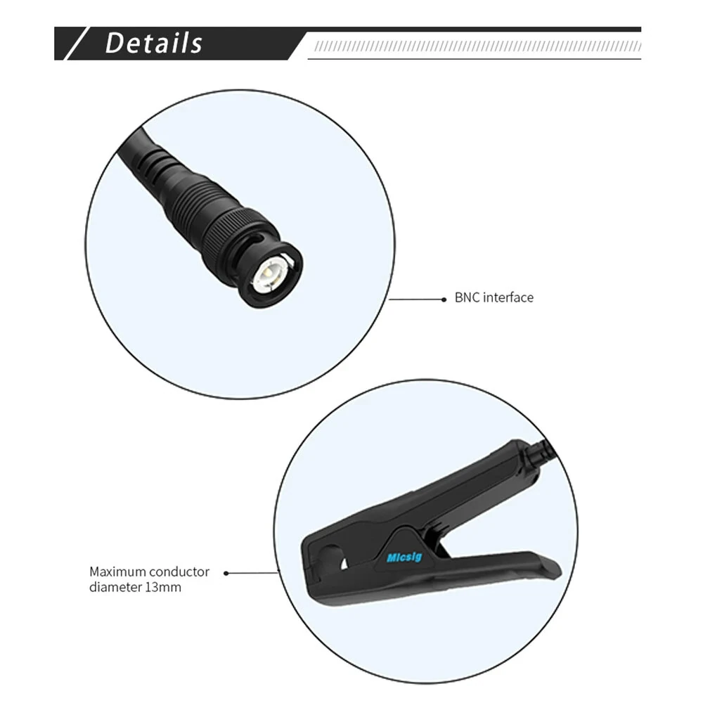 Micsig CP2100A Current Probe | 100A 10A DC to 800KHz | CAT III 300V High Precision - Image 4