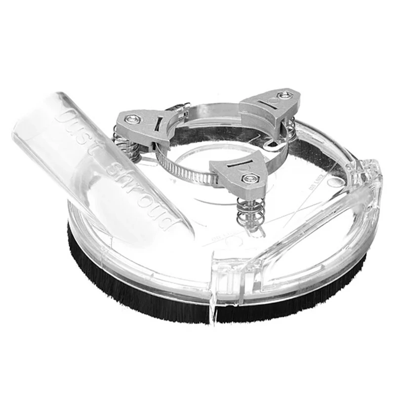 Drillpro Angle Grinder Dust Shroud Cover | Clear Vacuum Cover for Dust-Free Operation - Image 3