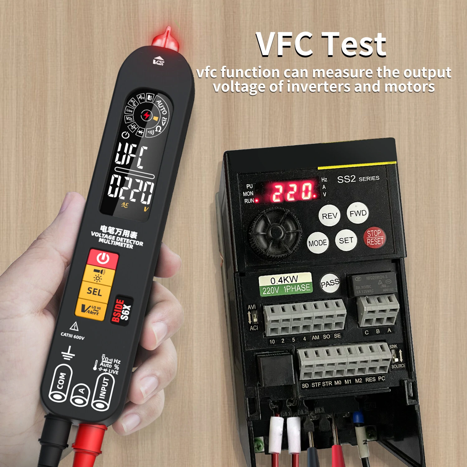 BSIDE S6X Multimeter - High Precision, True RMS, Measures Voltage Current Resistance - Image 5