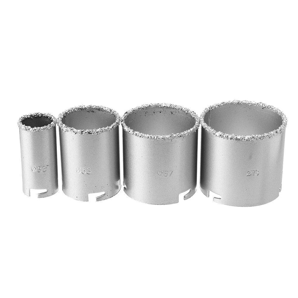 Drillpro 6pc Tile Hole Saw Kit - 33mm to 73mm Ceramic Cutter Set - Image 5