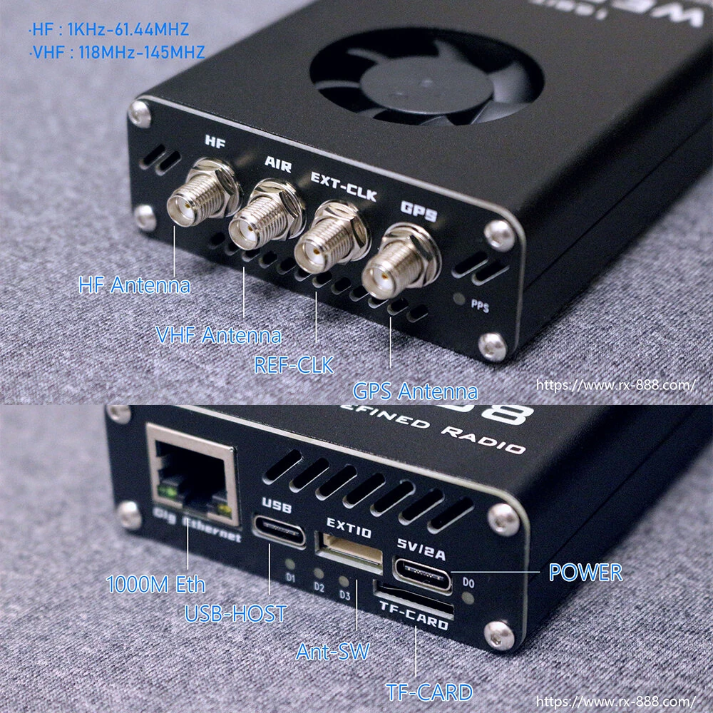 Web-888 SDR | 16-Bit ADC, 62MHz Bandwidth | Dual Antenna & GPS - Image 4