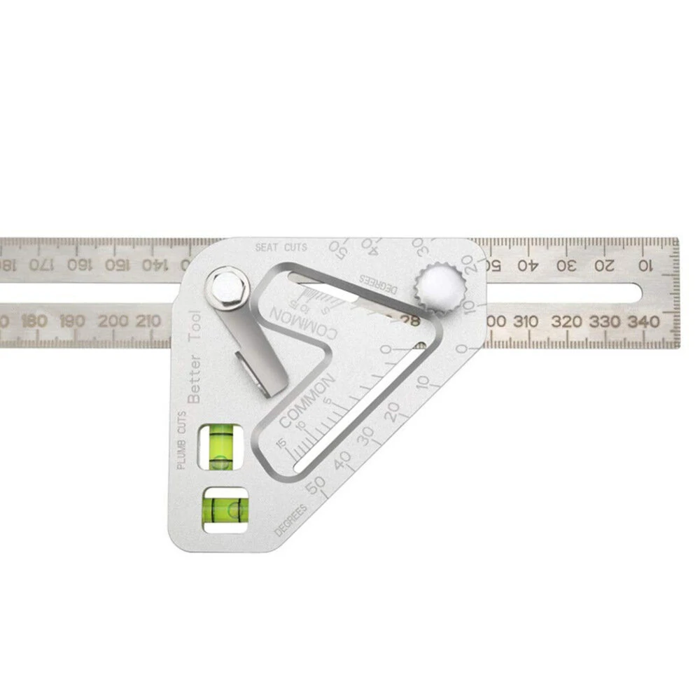 Stainless Steel Angle Level Ruler - Multifunctional Woodworking Measuring Tool - Image 2