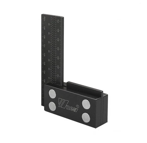 Wnew Precision Woodworking Square - Aluminum Alloy Ruler with Marking Gauge & Scribing Tool - Image 4