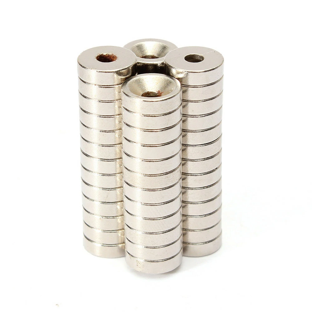 Effetool N50 10x3mm Ring Magnets - 100pcs Strong Neodymium Magnets 3mm Hole - Image 3