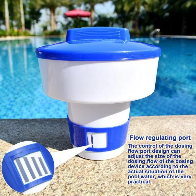 Pool Chlorine Dispenser Floater - Large Capacity Tablet Holder for Swimming Pools - Image 2